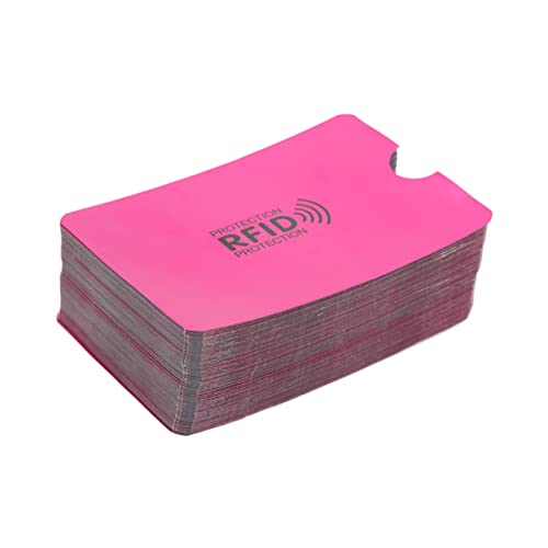 Estink Kreditkartenschutzfall Anti -Magnet -100 PC Kartenblockierung von Ärmeln Zum ID Schutz (Rosenate) von Estink