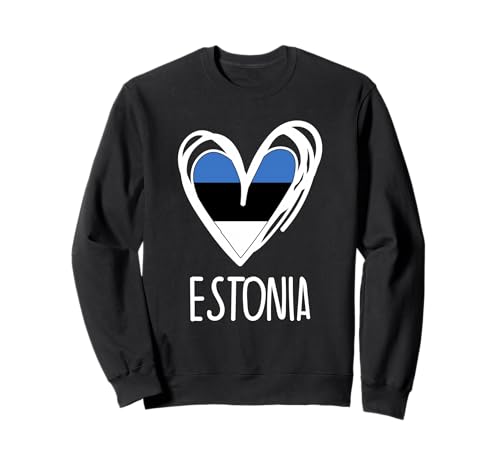 Estland Cute Heart Estnische Flagge Mädchen Kinder Sweatshirt Estland Cute Heart Estnische Flagge Mädchen Kinder Sweatshirt von Estonian Estonia Flag Designs