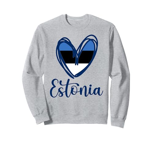 Estland Cute Heart Graphic Estnische Flagge Karte Kinder Sweatshirt Estland Cute Heart Graphic Estnische Flagge Karte Kinder Sweatshirt von Estonian Estonia Flag Designs