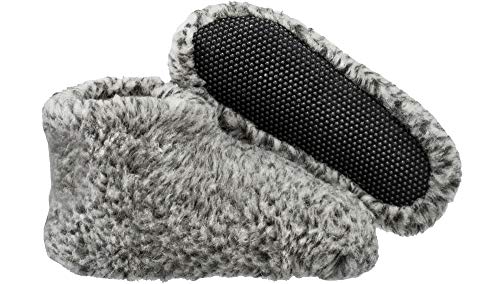 ESTRO Hausschuhe Herren Wollhausschuhe Damen - Hüttenschuhe Herren Wolle Warme Hausschuhe Damen Winter Winterhausschuhe Schafswolle OLE (41 EU, Aschgrau) von ESTRO