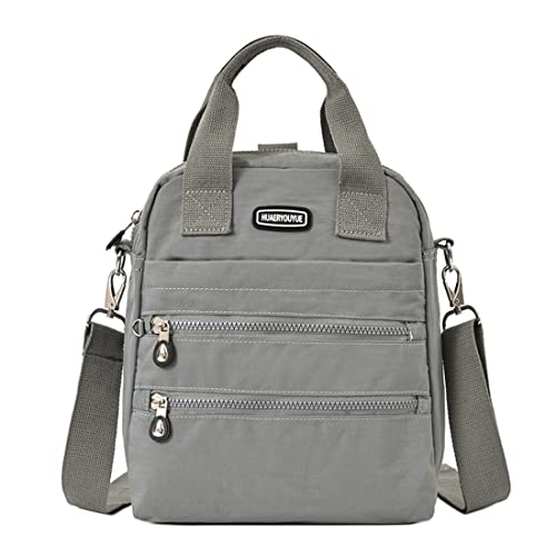 Estwell Damen Mode Rucksack Geldbörse Kleine Crossbody Tasche Mini Rucksack Handtasche Mädchen Schultasche Wasserdicht Nylon Schultertasche Multi Taschen Messenger Bag Casual Reise Tagesrucksack von Estwell