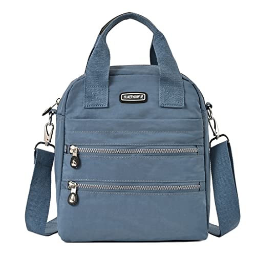 Estwell Damen Mode Rucksack Geldbörse Kleine Crossbody Tasche Mini Rucksack Handtasche Mädchen Schultasche Wasserdicht Nylon Schultertasche Multi Taschen Messenger Bag Casual Reise Tagesrucksack von Estwell