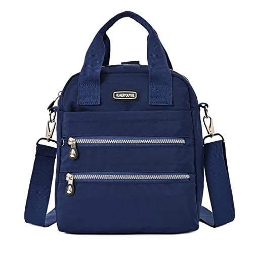 Estwell Damen Mode Rucksack Geldbörse Kleine Crossbody Tasche Mini Rucksack Handtasche Mädchen Schultasche Wasserdicht Nylon Schultertasche Multi Taschen Messenger Bag Casual Reise Tagesrucksack von Estwell