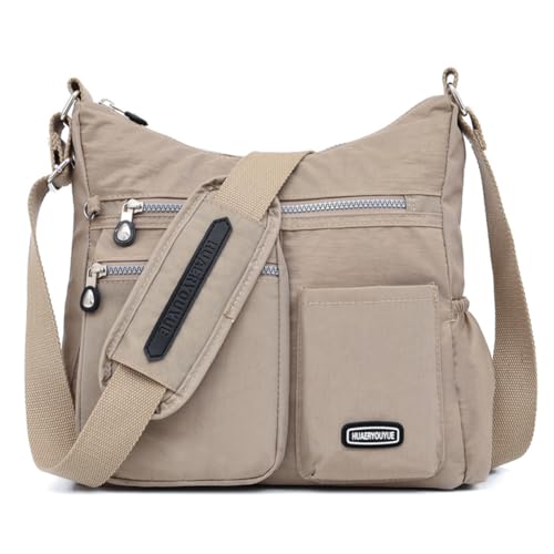 Estwell Schultertasche Damen Groß Kapazität Umhängetasche Wasserdicht Nylon Damenhandtaschen Mode Umhängetaschen für Reise Arbeit Schule von Estwell