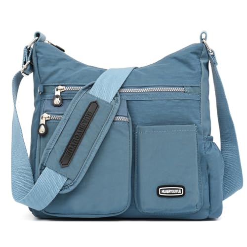Estwell Schultertasche Damen Groß Kapazität Umhängetasche Wasserdicht Nylon Damenhandtaschen Mode Umhängetaschen für Reise Arbeit Schule von Estwell