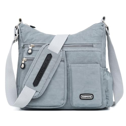 Estwell Schultertasche Damen Groß Kapazität Umhängetasche Wasserdicht Nylon Damenhandtaschen Mode Umhängetaschen für Reise Arbeit Schule von Estwell