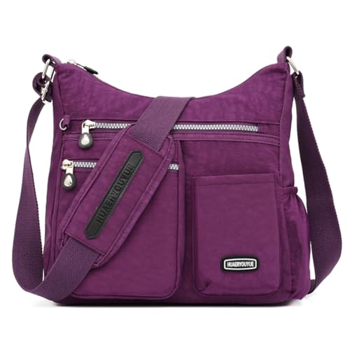 Estwell Schultertasche Damen Groß Kapazität Umhängetasche Wasserdicht Nylon Damenhandtaschen Mode Umhängetaschen für Reise Arbeit Schule von Estwell