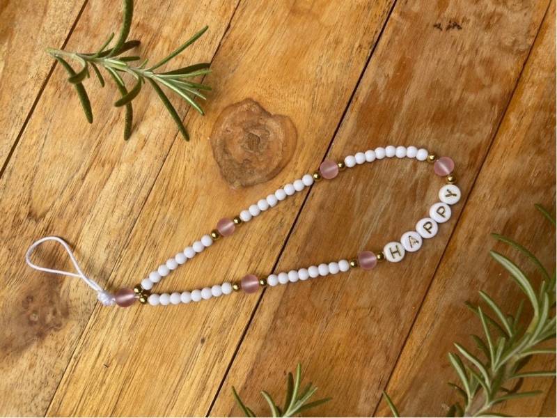 Handykette Perlenkette Anhänger Schlüsselanhänger Mobile Phone Chain Naturstein Mondstein Handykette Perlenkette Anhänger Schlüsselanhänger Mobile Phone Chain Naturstein Mondstein von Eswara