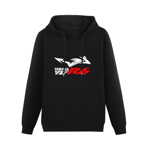 EtLin Motorcycle Fans R6 YZF-R6 Motorcycle Long Sleeve Heavy Loose Board Pullover Hooded Hoodie Fluffy Men Size M von EtLin