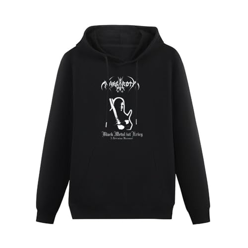 EtLin Nargaroth Black Metal Ist Krieg Long Sleeve Heavy Loose Board Pullover Hooded Hoodie Fluffy Men Size XL von EtLin