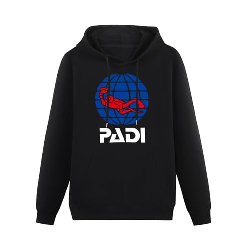 EtLin Padi Plain Hoodie ummer Long Sleeve Cotton Scuba Driver Padi Plain Hoodie ans Plain Hoody Thermal Hoodie Size S von EtLin