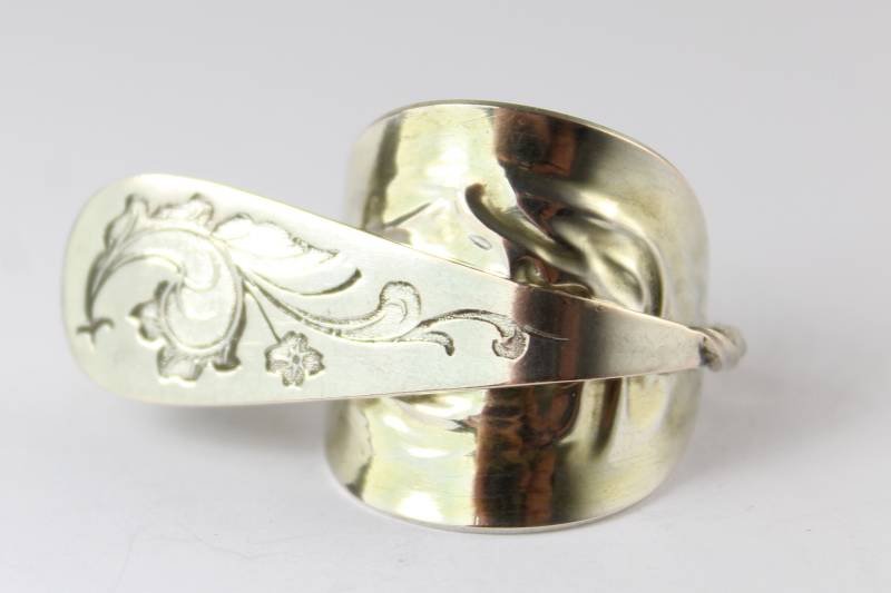 Besteckschmuck Ring, Ca. 66 | 21, 2 Ring Aus Besteck von Etagere2000