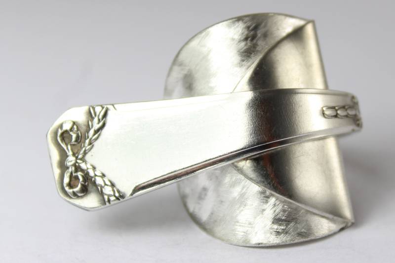 Besteckschmuck Ring, Ca. 66 | 21, 2 Ring Aus Besteck von Etagere2000