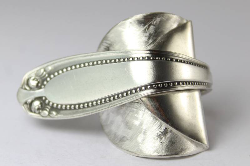 Besteckschmuck Ring, Ca. 66 | 21, 2 Ring Aus Besteck von Etagere2000