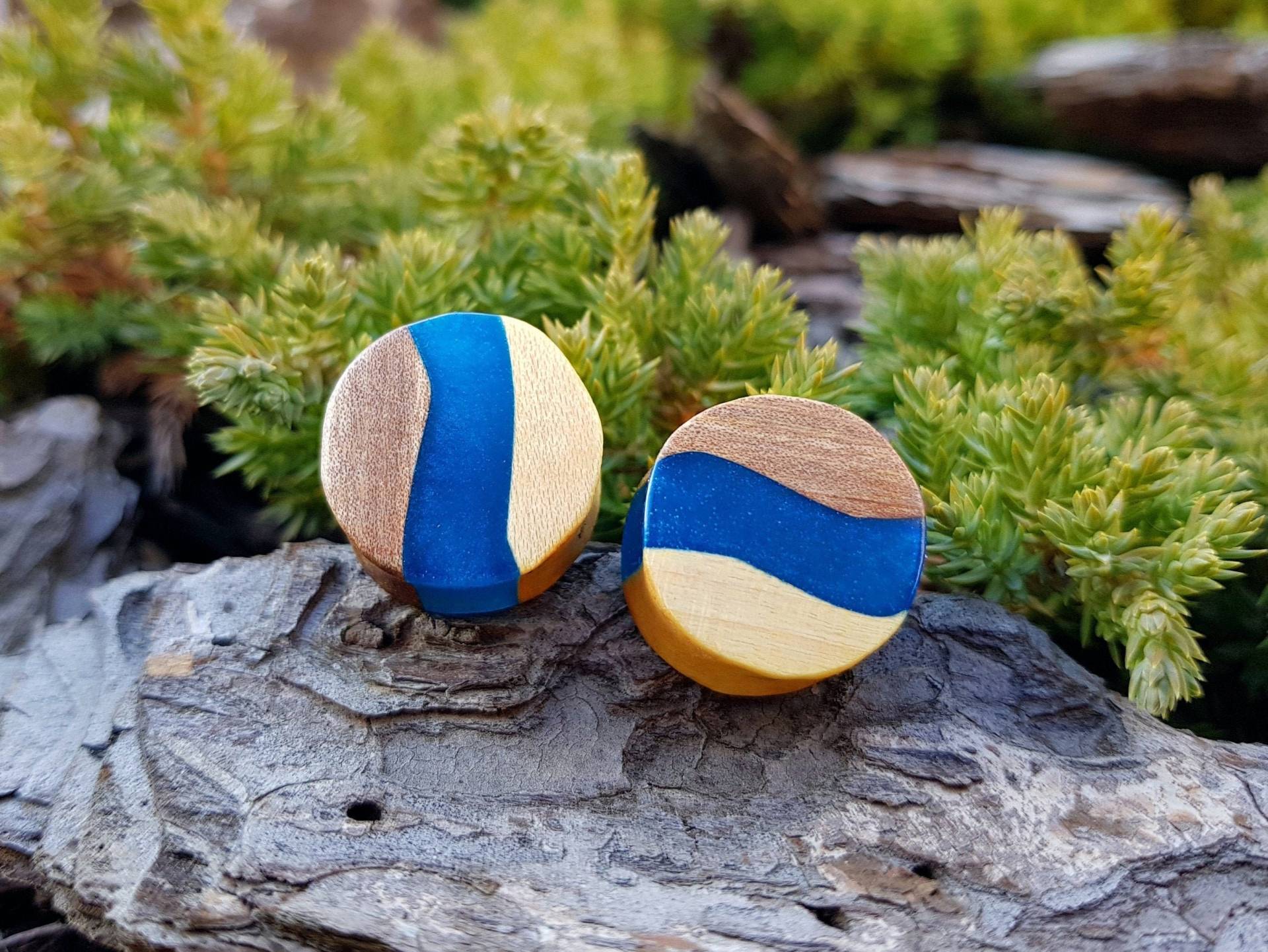 Holz Plugs, Gauge Plugs Und Tunnel, Ohr Gauge, Resin 00 Ohrringe, 0G Custom Holz Plugs, Gauge Plugs Und Tunnel, Ohr Gauge, Resin 00 Ohrringe, 0G Custom von EtalonWood