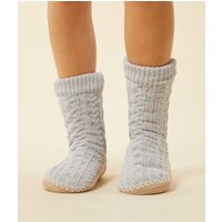 Rutschsichere socken mit zopfmuster von Etam