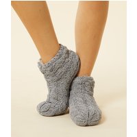 Rutschsichere socken mit zopfmuster    von Etam