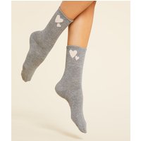 Basics-socken mit herzmotiven von Etam