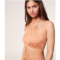 Crop top noué au cou dos nu von Etam