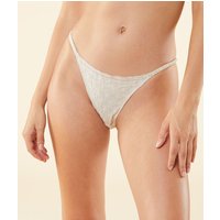 Culotte bikini broderie 100% lin naturel von Etam