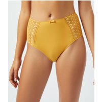 Panty mit hoher taille aus mikrofaser und spitze von Etam