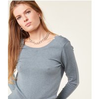 Pullover aus feinem strick mit rücken aus spitze    von Etam