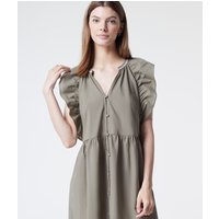 Robe courte avec manches à volants 100% coton von Etam