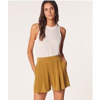 Shorts mit hoher taille, gerafft von Etam