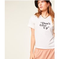 T-shirt 'don't give up' von Etam