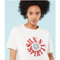 T-shirt mit kurzen ärmeln 'sun spirit'    von Etam