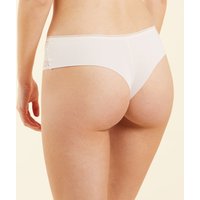 Tanga in bandeau-form aus mikrofaser und spitze von Etam