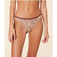 Tanga aus floral besticktem tüll von Etam