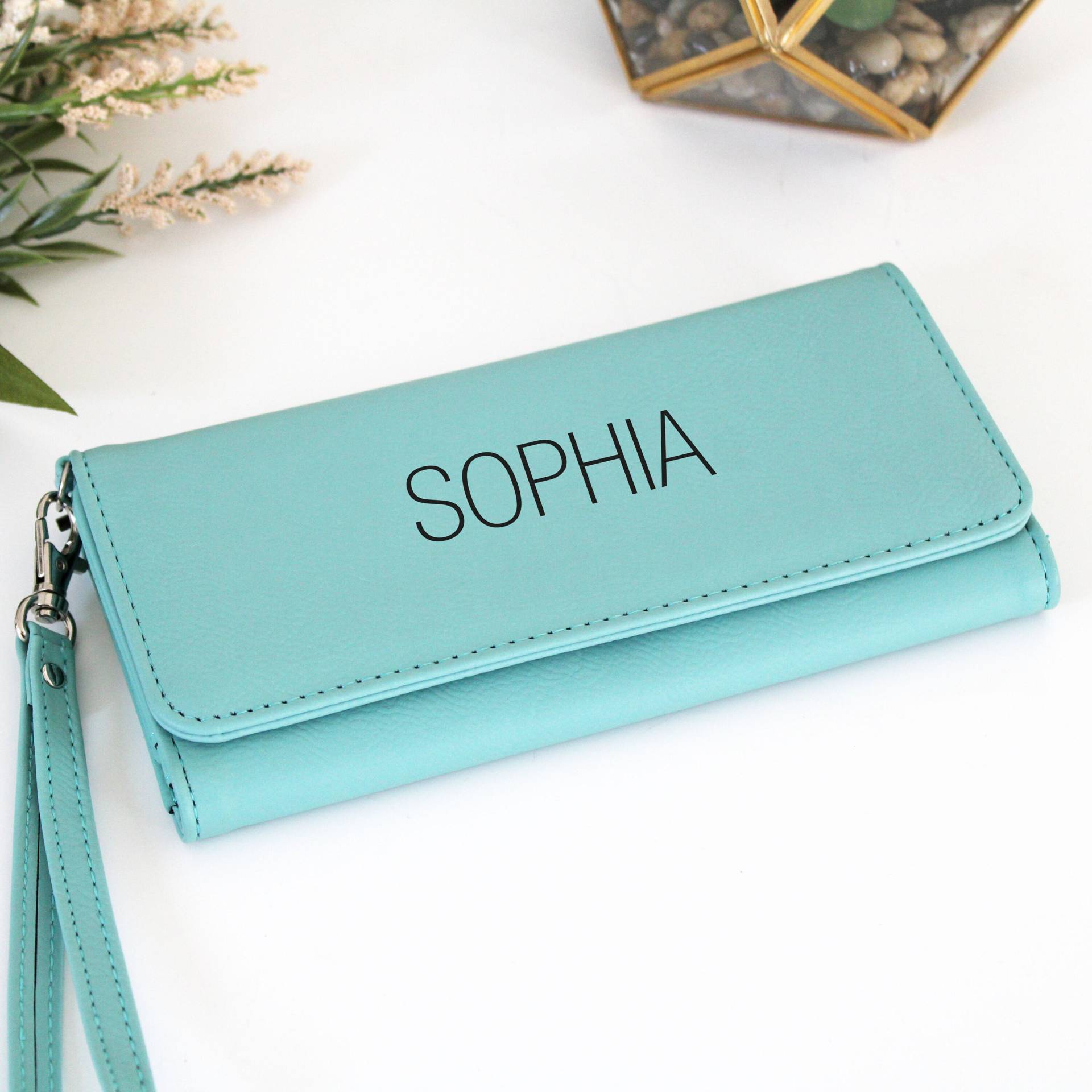 Personalisiertes Portemonnaie Für Frauen Clutch Kleine Geldbörse Geschenk Frau Sie Mama Muttertag Personalisierte Wwal-B-11 von EtchThisOut