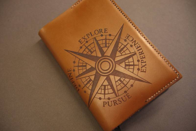 Leder Notebook Cover | Laser Graviert Leder Notebook Cover | Laser Graviert von EtchedArt4U