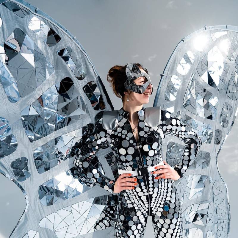 Cosplay Spiegel Schmetterling Flügel/Kostüm Accessoire Geschenk Weihnachten - Von Etereshop _M44 von EtereShop