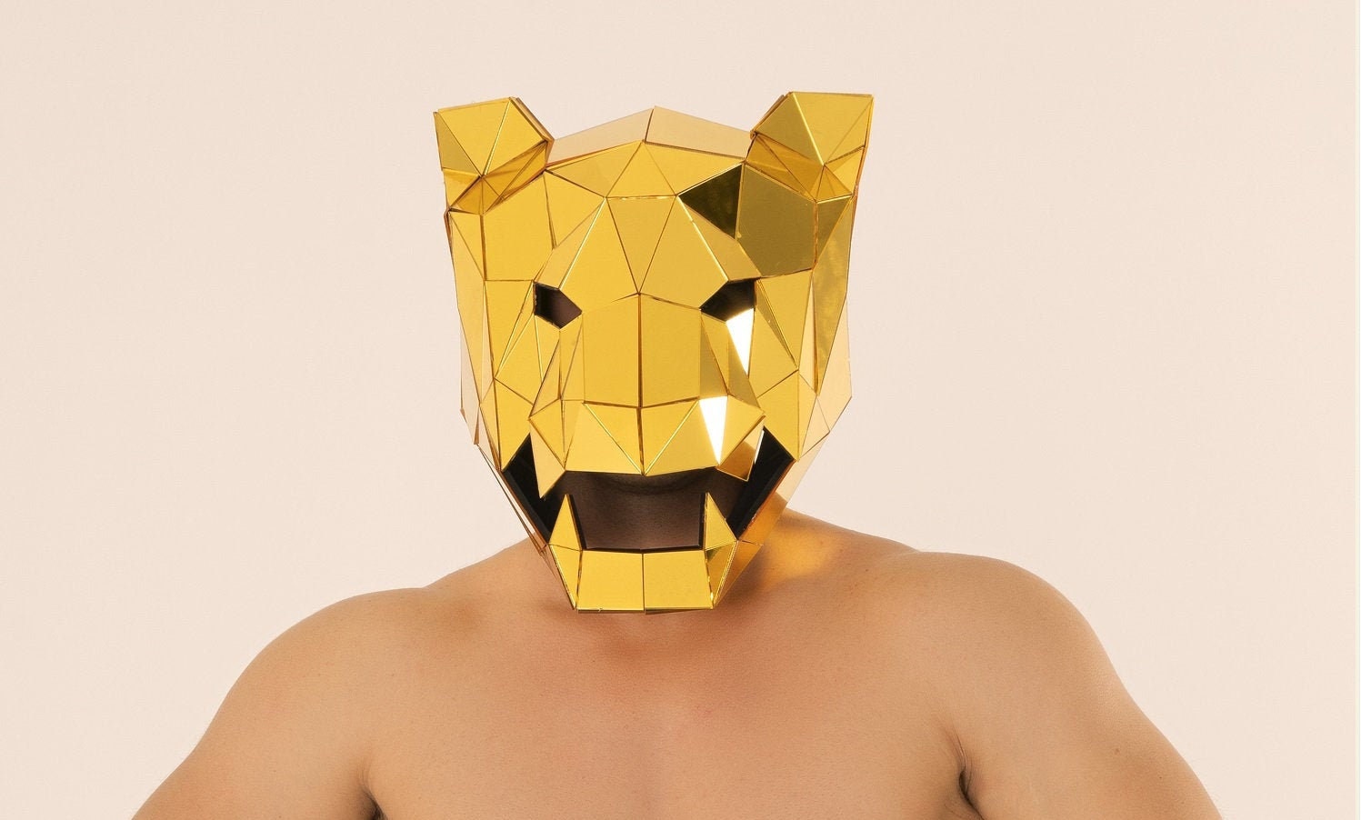 Panther Masquerade Mundtier Spiegel-Maske/Christmas Rave Vollkopfmaske Karneval, Halloween Burning Man - Von Etereshop _D47 von EtereShop