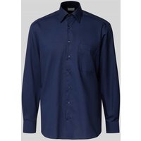 ETERNA Comfort Fit Business-Hemd mit Brusttasche in Bleu, Größe 42 von Eterna