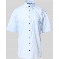 ETERNA Comfort Fit Business-Hemd mit Button-Down-Kragen in Bleu, Größe 44 von Eterna