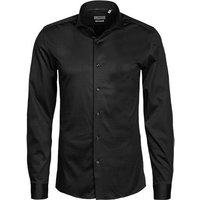 ETERNA Herren Hemd schwarz Jersey von Eterna