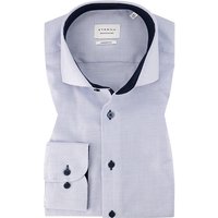 ETERNA Herren Hemd blau Baumwolle von Eterna