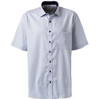 ETERNA Herren Kurzarmhemd blau Baumwolle von Eterna