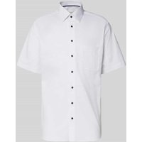 ETERNA Modern Fit Kurzarmhemd mit Knopfleiste in Weiss, Größe 45 ETERNA Modern Fit Kurzarmhemd mit Knopfleiste in Weiss, Größe 45 von Eterna