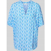 ETERNA Relaxed Fit Bluse mit 1/2-Arm in Blau, Größe 34 von Eterna