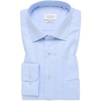 Eterna Baumwollhemd mit feinem Fischgrät-Streifen, Comfort Fit in 42 von Eterna