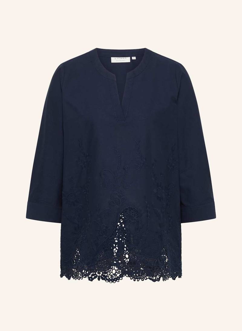 Eterna Bluse Loose Fit blau von Eterna