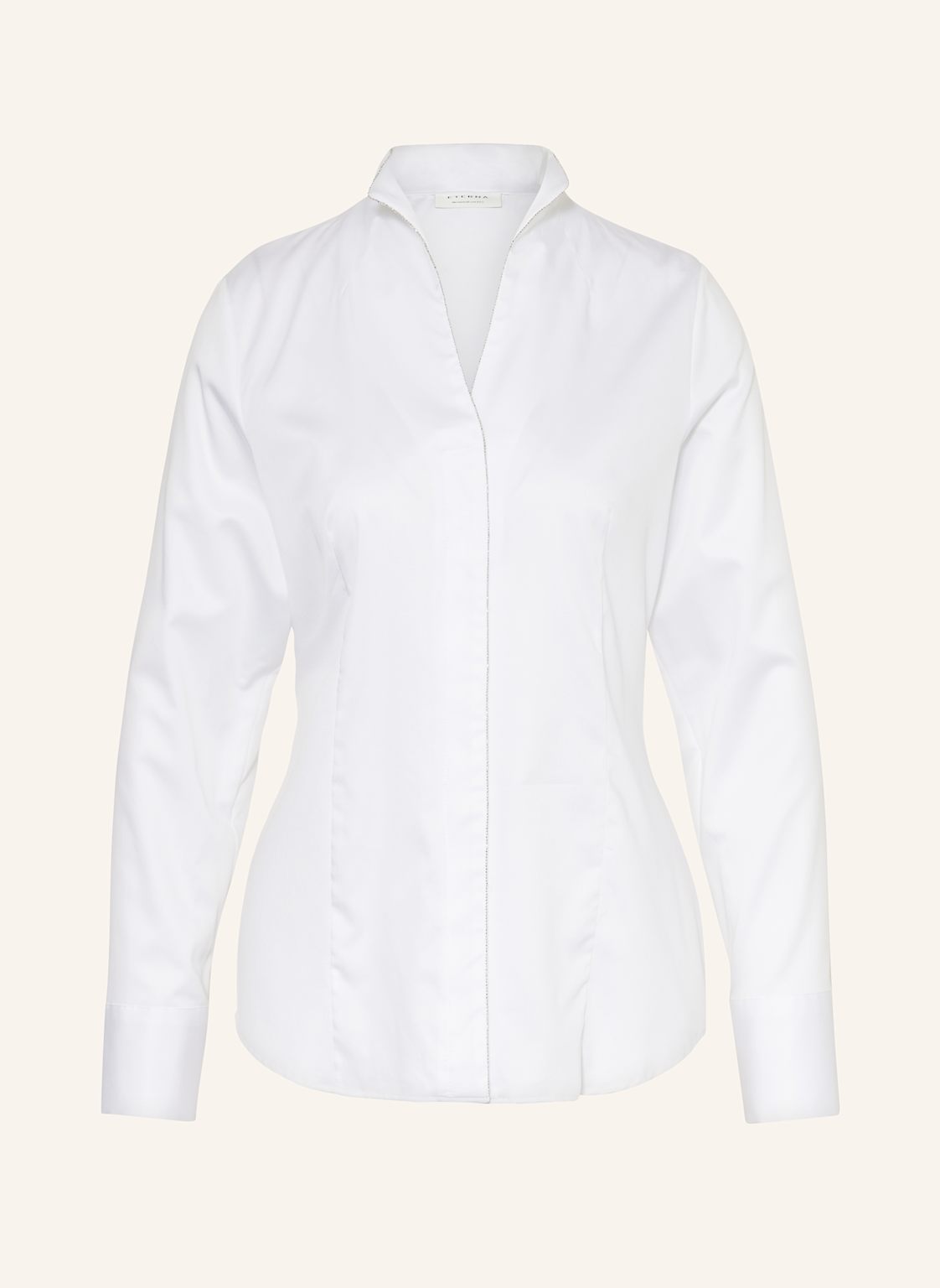 Eterna Bluse Mit Schmucksteinen weiss von Eterna