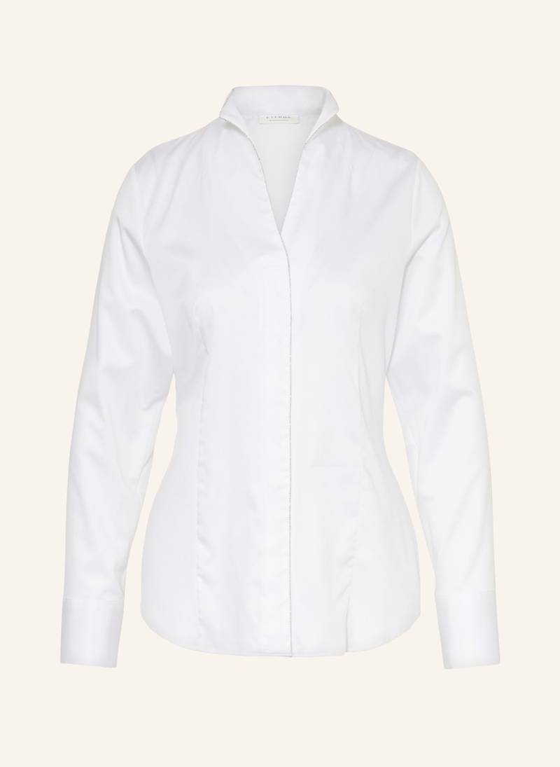 Eterna Bluse Mit Schmucksteinen weiss von Eterna