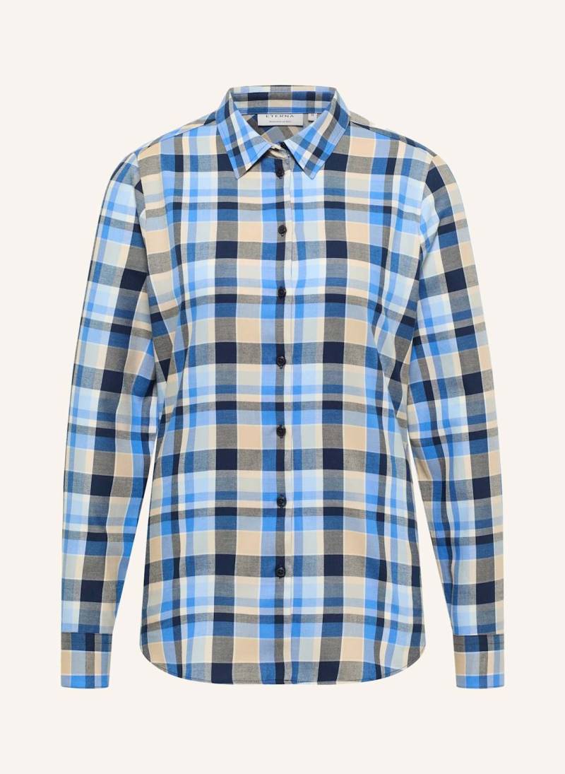 Eterna Bluse Regular Fit blau von Eterna