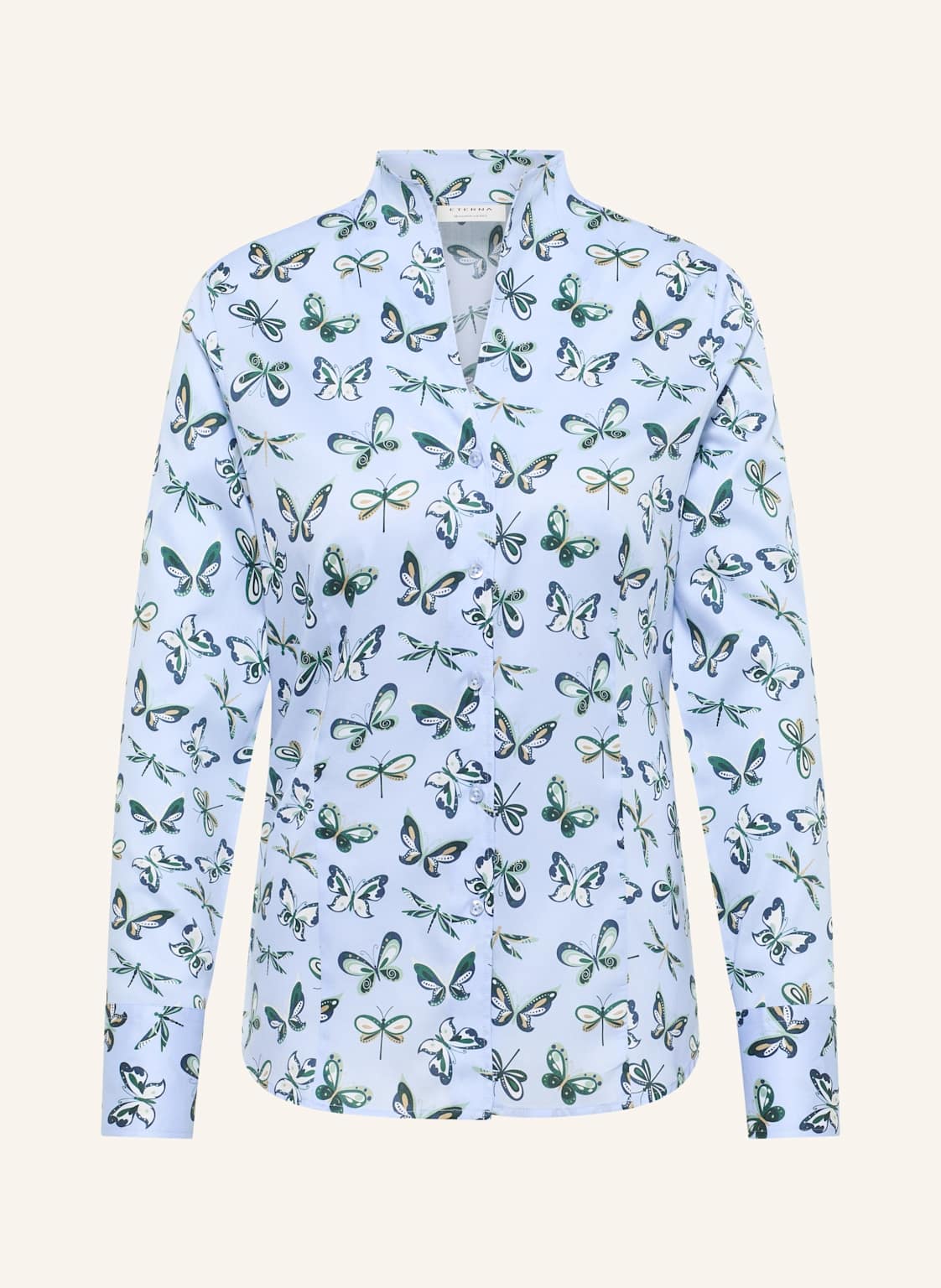 Eterna Bluse Regular Fit blau von Eterna