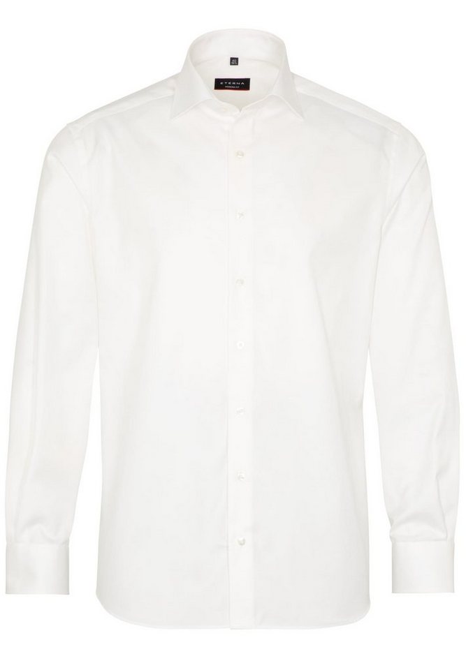 Eterna Blusenshirt ETERNA LANGARM HEMD MODERN FIT COVER SHIRT TWILL von Eterna